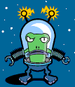 Animated picture of a martian.